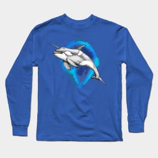 Killer Narwhale Long Sleeve T-Shirt